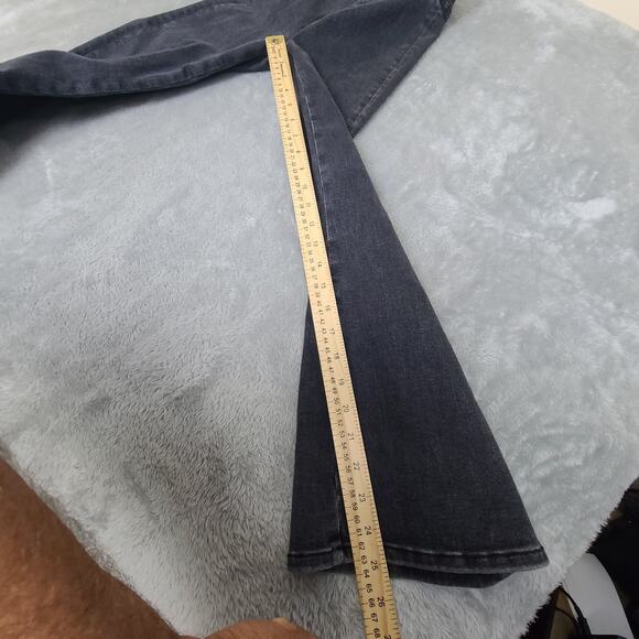 Frame Jetset Crop Mini Boot Sheen Noir Black Stretch High Rise Bootcut‎ 0 - Picture 10 of 11